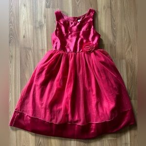 β€οΈ Red Glittery Tulle Emily West Holiday Dress size 16 β€οΈ